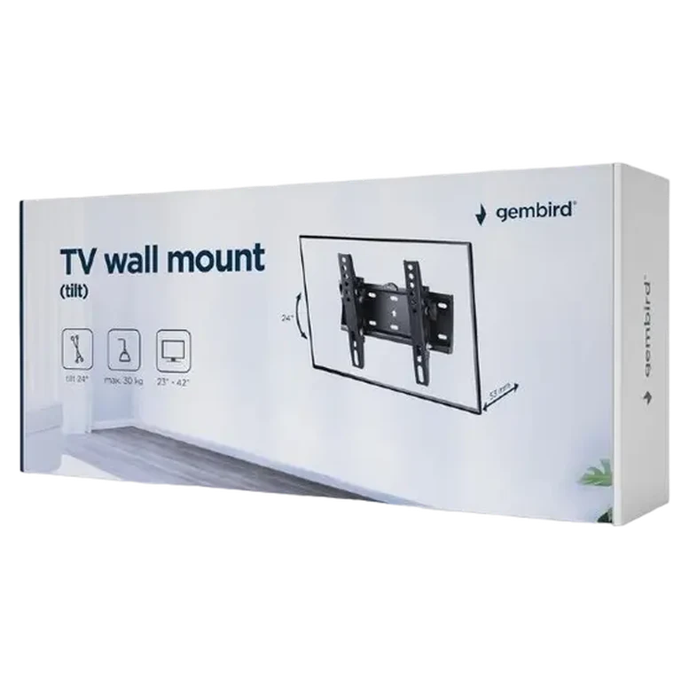 Кронштейн для телевизора Gembird WM-42T-02, Черный 4