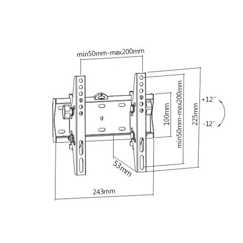 Кронштейн для телевизора Gembird WM-42T-02, Черный 3