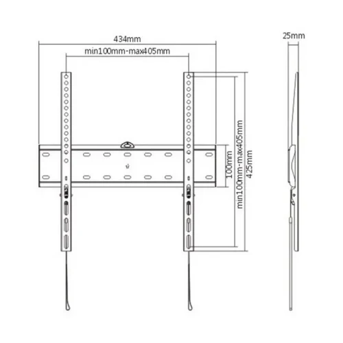 Suport pentru televizor Gembird WM-55F-02, Negru