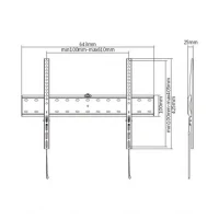 Suport pentru televizor Gembird WM-70F-01, Negru 2