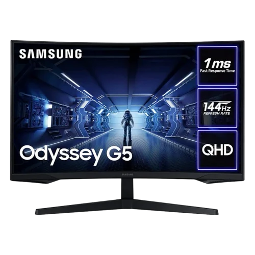 27" Игровой монитор Samsung C27G55TQ, VA 2560x1440 WQHD, Чёрный