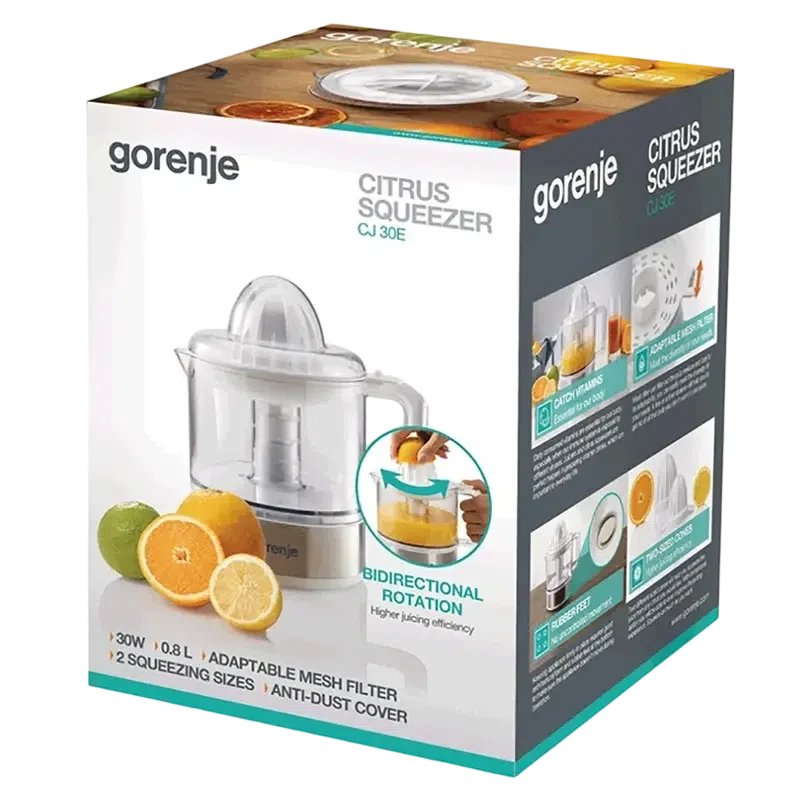 Storcător de citrice Gorenje CJ30E, White 4