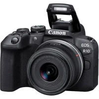 Беззеркальный фотоаппарат Canon EOS R10 & RF-S 18-45mm f/4.5-6.3 IS STM KIT, Чёрный 3