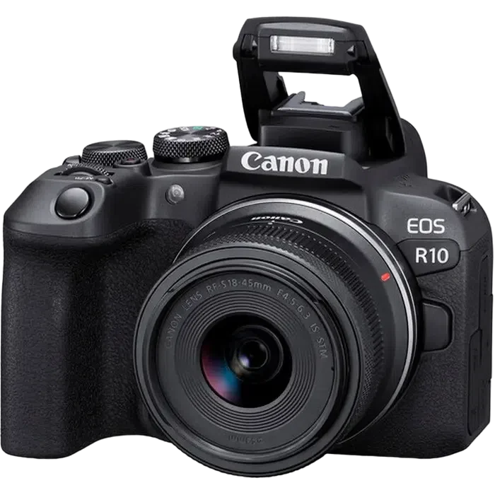Беззеркальный фотоаппарат Canon EOS R10 & RF-S 18-45mm f/4.5-6.3 IS STM KIT, Чёрный 3