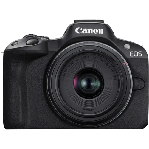 Беззеркальный фотоаппарат Canon EOS R50 Blac & RF-S 18-45mm & RF-S 55-210mm KIT, Чёрный