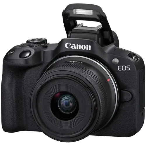 Беззеркальный фотоаппарат Canon EOS R50 Blac & RF-S 18-45mm & RF-S 55-210mm KIT, Чёрный