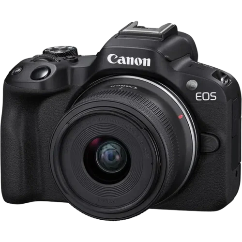 Беззеркальный фотоаппарат Canon EOS R50 Blac & RF-S 18-45mm & RF-S 55-210mm KIT, Чёрный