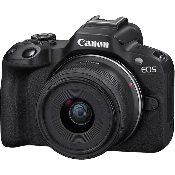 Aparat Foto Mirrorless Canon EOS R50 Blac & RF-S 18-45mm & RF-S 55-210mm KIT, Negru 5