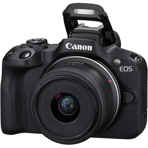 Беззеркальный фотоаппарат Canon EOS R50 Black & RF-S 18-45mm f/4.5-6.3 IS STM KIT, Чёрный