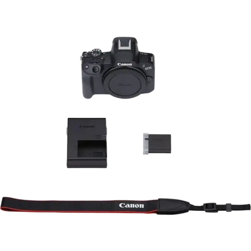 Aparat Foto Mirrorless Canon EOS R50 Black, BODY, Negru