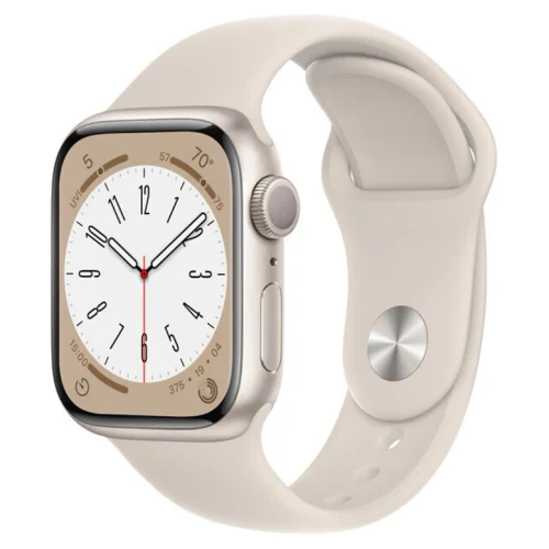 Apple Watch 8 MNU93 41mm, Starlight Almn Case Midnight Sport Band GPS