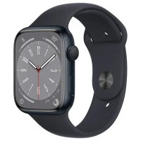 Apple Watch 8 MNUJ3 45mm, Midnight Almn Case Midnight Sport Band GPS 2