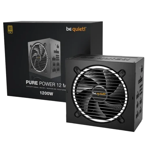 Блок питания для компьютеров be quiet! PURE POWER 12 M, 1200 Вт, Черный