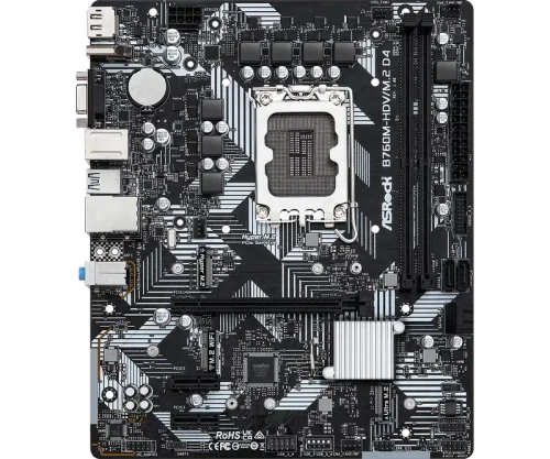 Placă de bază ASRock B760M-HDV/M.2 D4, Black