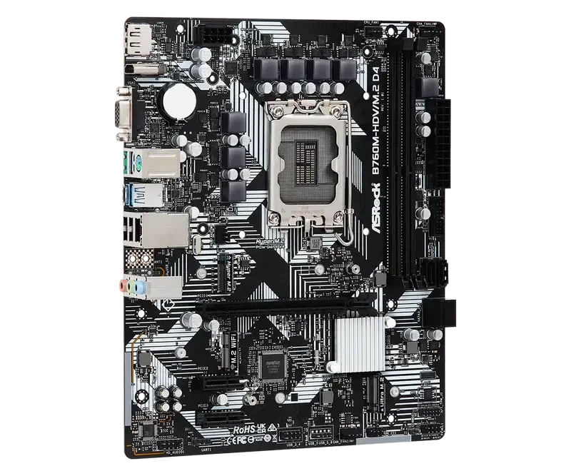 Placă de bază ASRock B760M-HDV/M.2 D4, Black 3