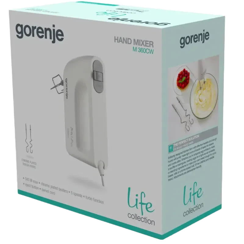 Миксер ручной Gorenje M360CW,  White 4