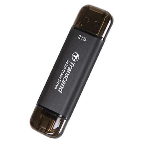 Внешний портативный SSD накопитель Transcend ESD310C, 2 ТБ, Grey