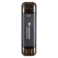 SSD portabil extern Transcend ESD310C, 2 TB, Grey