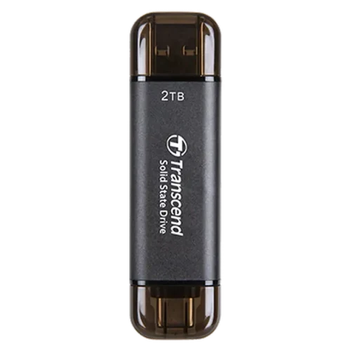 Внешний портативный SSD накопитель Transcend ESD310C, 2 ТБ, Grey