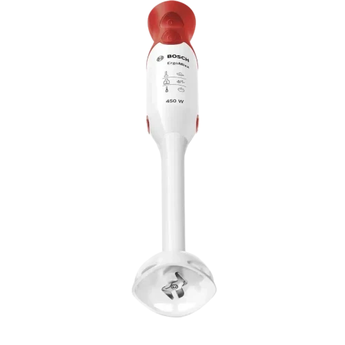 Blender de mână Bosch ErgoMixx MSM64010, Alb/Roșu