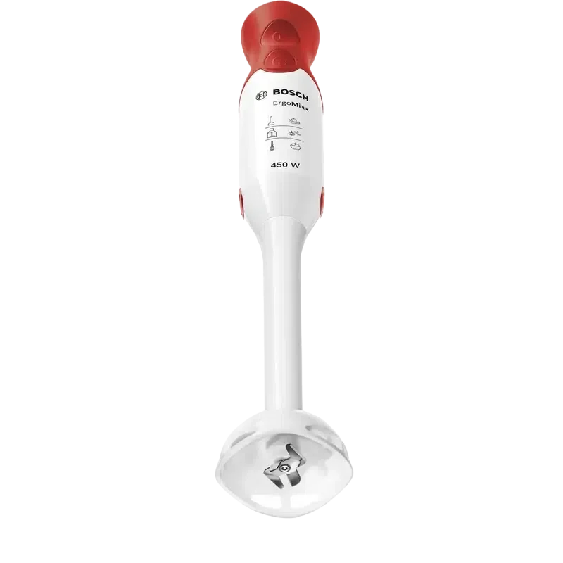 Blender de mână Bosch ErgoMixx MSM64010, Alb/Roșu 2