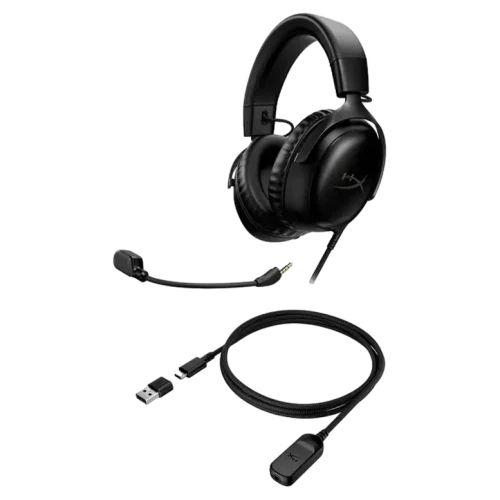 Căști HyperX Cloud III, Cu fir, Negru