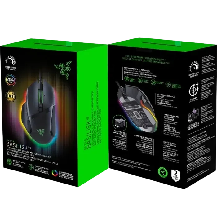 Gaming Mouse RAZER Basilisk V3, Black 6