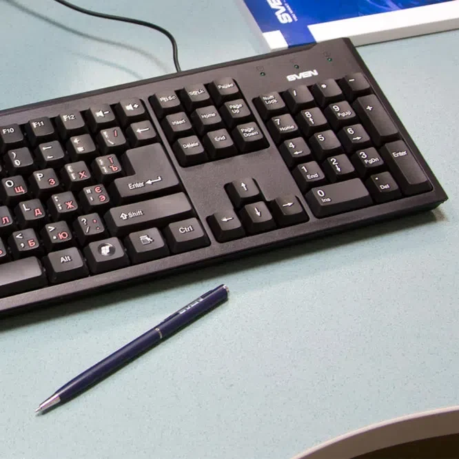 Tastatură Sven Standard 303, Cu fir, Negru 4