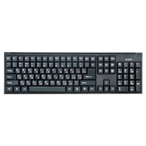 Клавиатура Sven Standard 303, Проводная, Черный
