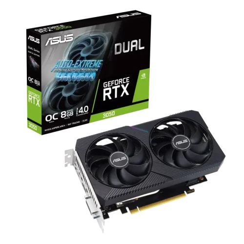 Видеокарта ASUS DUAL-RTX3050-O8G-V2, 8GB GDDR6 128бит (DUAL-RTX3050-O8G-V2)