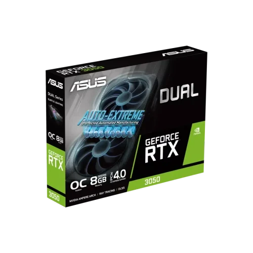 Видеокарта ASUS DUAL-RTX3050-O8G-V2, 8GB GDDR6 128бит (DUAL-RTX3050-O8G-V2)