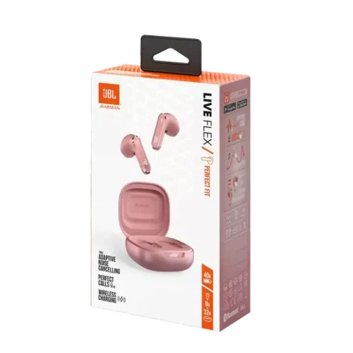 Căști JBL LIVE Flex, Fără fir, Roz