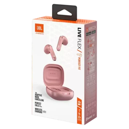 Căști JBL LIVE Flex, Fără fir, Roz