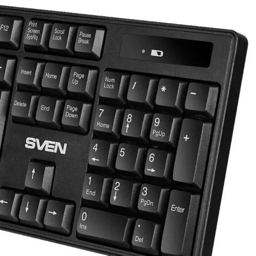 Клавиатура Sven KB-C2100W, Беспроводная, Черный