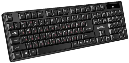 Клавиатура Sven KB-C2100W, Беспроводная, Черный
