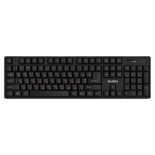 Клавиатура Sven KB-C2100W, Беспроводная, Черный