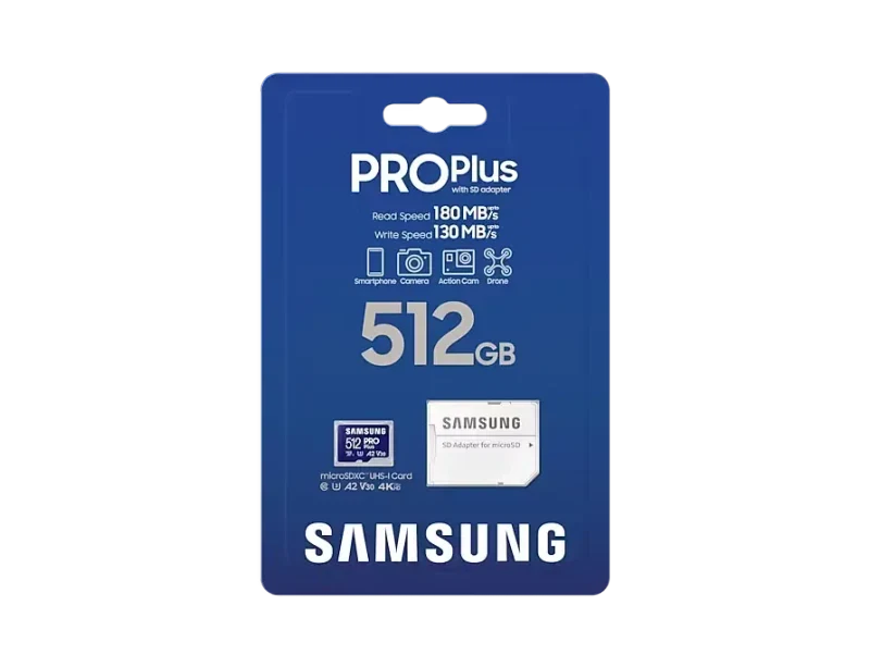 Карта памяти Samsung PRO Plus MicroSD, 512Гб 8