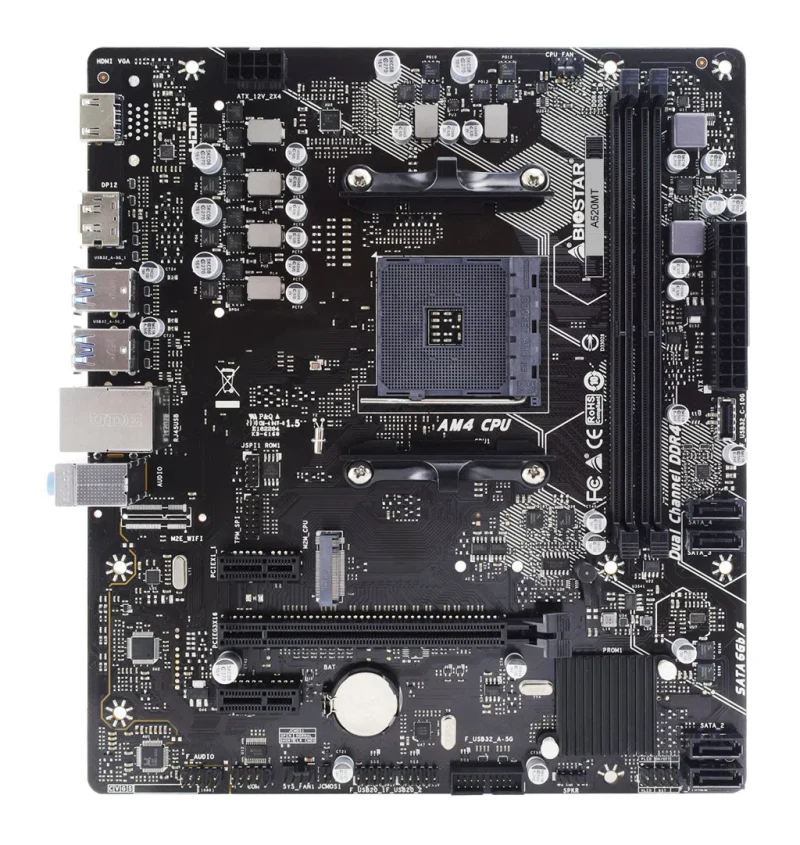 Placa de baza BIOSTAR A520MT, Black 2
