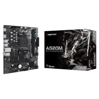 Placa de baza BIOSTAR A520MT, Black
