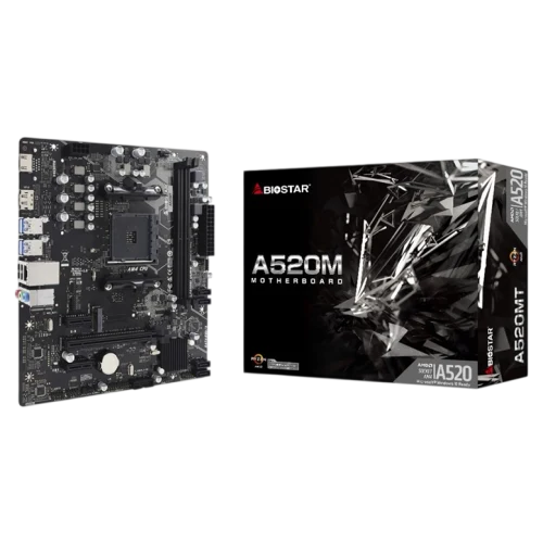 Placa de baza BIOSTAR A520MT, Black
