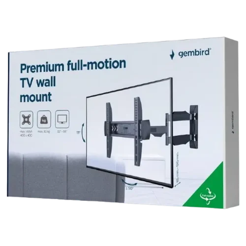 Suport pentru televizor Gembird WM-55ST-02, Negru