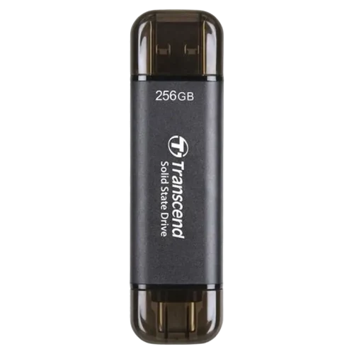 SSD portabil extern Transcend ESD310C, 256GB, Negru
