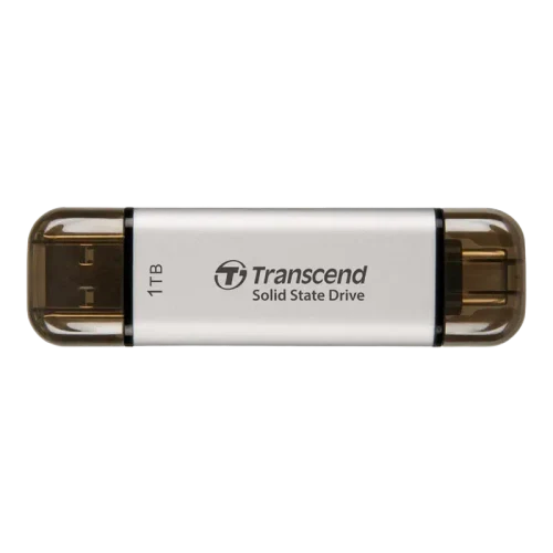 Внешний портативный SSD накопитель Transcend ESD310S, 1 ТБ, Серебристый