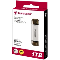 SSD portabil extern Transcend ESD310S, 1 TB, Argintiu 3