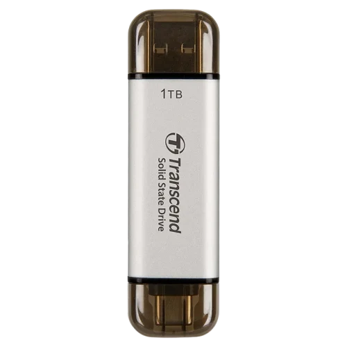 Внешний портативный SSD накопитель Transcend ESD310S, 1 ТБ, Серебристый