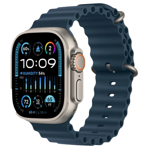 Apple Watch Ultra 2 GPS 49mm Titanium Beige Silicon Blue