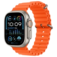 Apple Watch Ultra 2 GPS 49mm Titanium Beige Silicon Orange 2