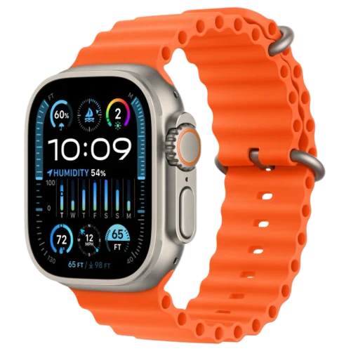 Apple Watch Ultra 2 GPS 49mm Titanium Beige Silicon Orange