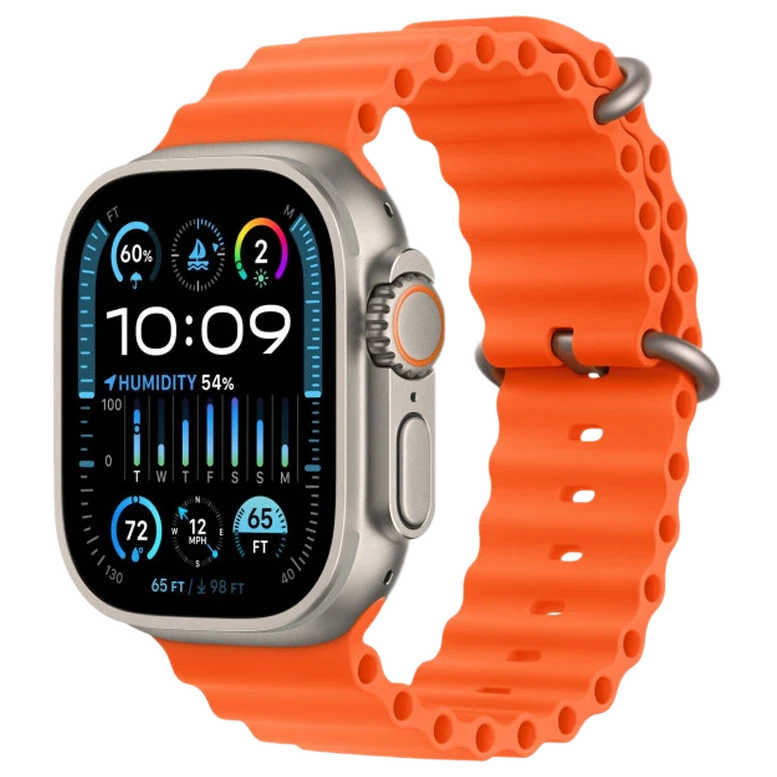 Apple Watch Ultra 2 GPS 49mm Titanium Beige Silicon Orange 2