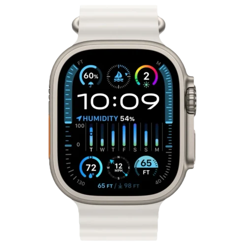 Apple Watch Ultra 2 GPS 49mm Titanium Beige Silicon silver